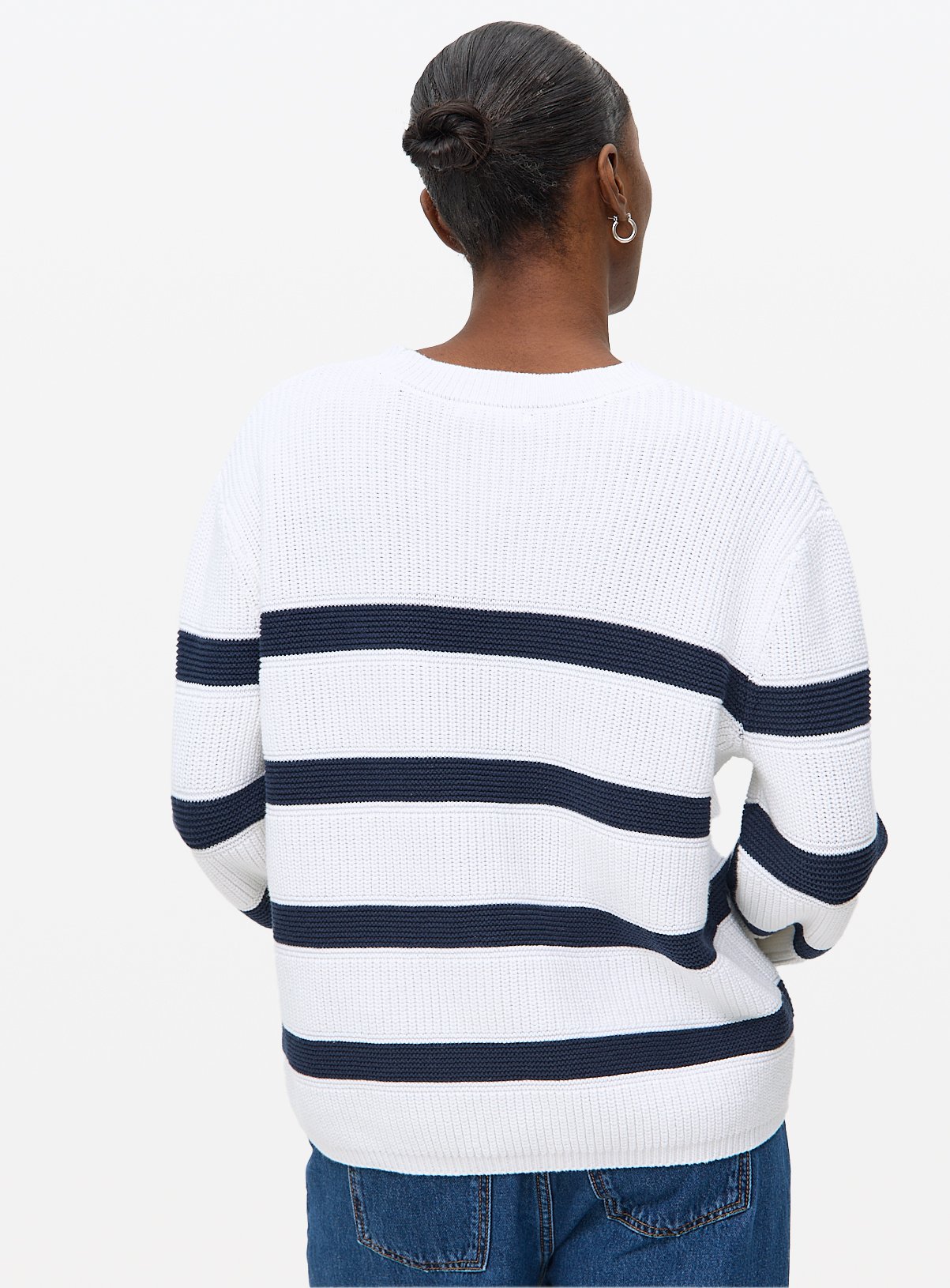 Nautical Stripe Crew Neck Cotton Jumper 18 - Image 4 thumbnail